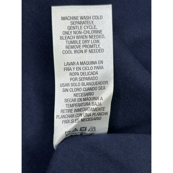 Laura Scott Sheath Dress Women's Large V Neck Nautical Classic Knit Navy Blue - Picture 7 of 8